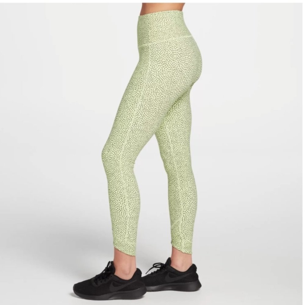 Calia Energize Crossover Hem Confetti Dot Green Leggings